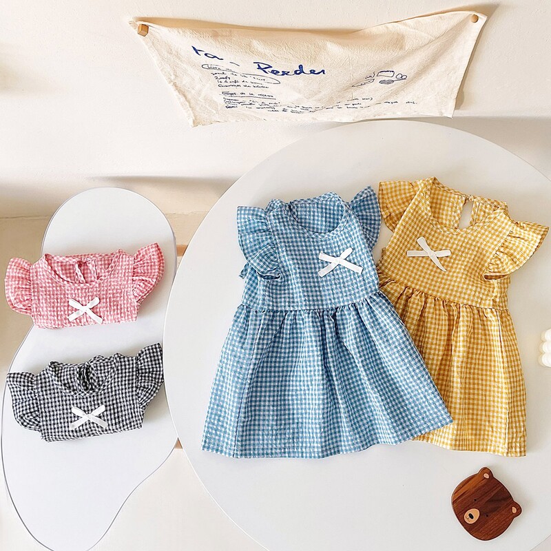 Sanlutozi lilleline beebikleit suvine lühikeste varrukatega pühadepäevane vabaaja laste kleit tüdrukute kleidid