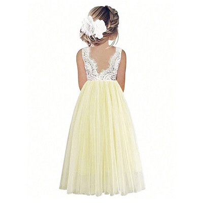 Lilletüdruku kleit Beebi lastele Suveprintsessipidu Pits Pulmad Sünnipäevakleidid Lasteriided 2 4 6 8 10 12 14