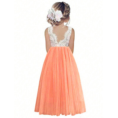 Lilletüdruku kleit Beebi lastele Suveprintsessipidu Pits Pulmad Sünnipäevakleidid Lasteriided 2 4 6 8 10 12 14