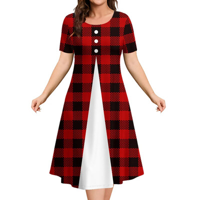 2024 m. vasarinės moteriškos suknelės Moteriški drabužiai trumpomis rankovėmis Moteriški drabužiai laisvi A linijos sijonas Elegantiškos ir gražios moteriškos suknelės