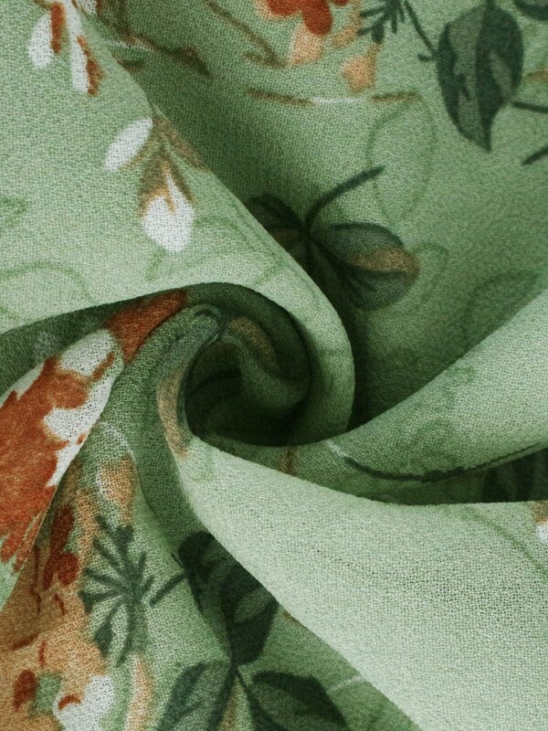 Moda de primăvară vară femei cu decolteu în V cu mânecă scurtă rochie largi șic cu imprimeu floral