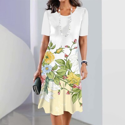 Uus naiste kleit, lilleprintimine