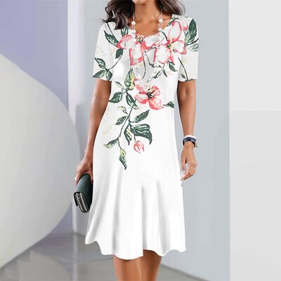 Uus naiste kleit, lilleprintimine