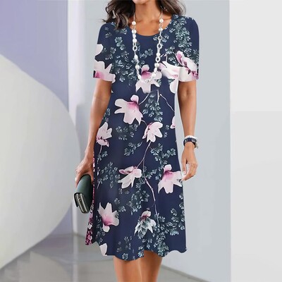 Uus naiste kleit, lilleprintimine