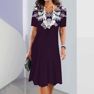 Uus naiste kleit, lilleprintimine