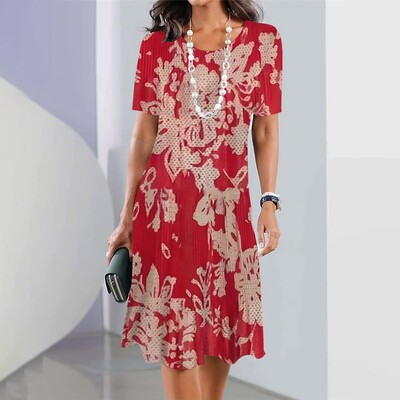 Uus naiste kleit, lilleprintimine