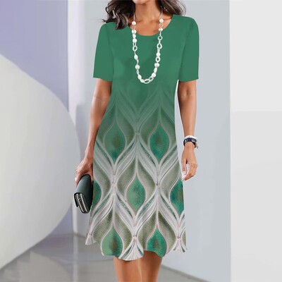 Uus naiste kleit, lilleprintimine