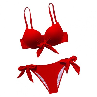 Seksikas eesmine vöörisõlm Push Up Bikiinid Kaheosalised soliidsed ujumistrikoo lipsud bikiinid ujumistrikoo Ujumisriided Biquini Conjunto De Bikini Tankini
