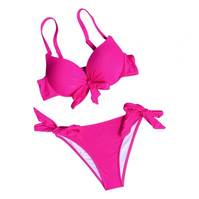 Seksikas eesmine vöörisõlm Push Up Bikiinid Kaheosalised soliidsed ujumistrikoo lipsud bikiinid ujumistrikoo Ujumisriided Biquini Conjunto De Bikini Tankini