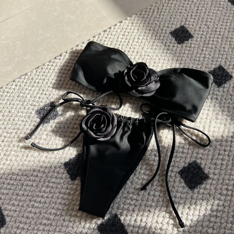 2024. aasta suve naiste bikiinid Olkaimeta Brasiilia stringid Biquini Traje De Bano Solid naiste kaheosaline ujumiskostüüm ujumistrikoo rannariided