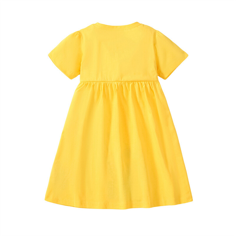 Jumping Meters 2-7 ετών Summer Princess Baby Girls Dresses Dots παγωτό απλικέ πάρτι γενεθλίων Παιδικά κοντομάνικα φόρεμα