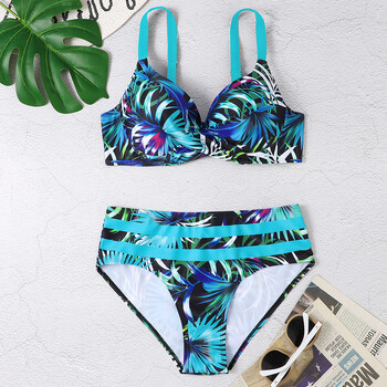 Split Swimsuit Γυναικείο Bikini Sexy Print Μαγιό δύο τεμαχίων καλοκαιρινό