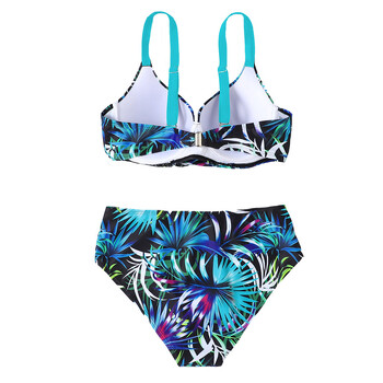 Split Swimsuit Γυναικείο Bikini Sexy Print Μαγιό δύο τεμαχίων καλοκαιρινό