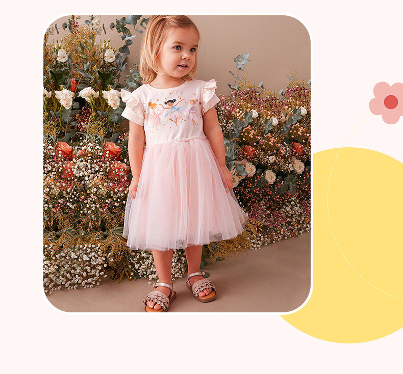 2024. aasta uus suvine tüdrukute kleit puuvillane multikas võrkkangast peokleidid printsessikleidid 3–6-aastastele tüdrukutele sünnipäevariided