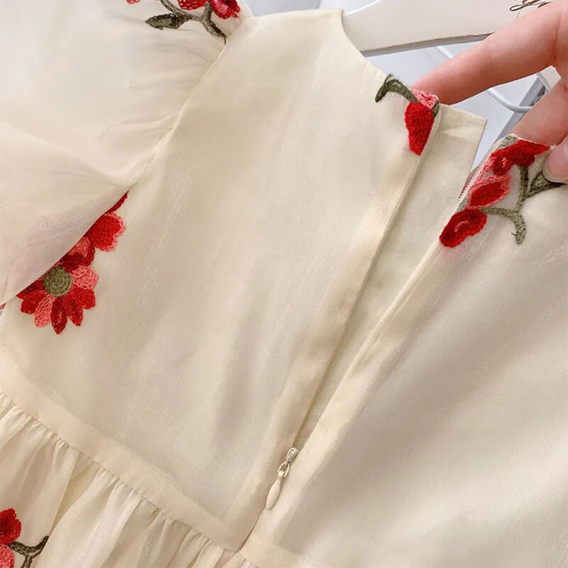 2023. aasta suvised väikelapsed, lapsed, printsesskleidid, puhvis varrukatega vibu, seljataga butiikrõivad, tüdrukute sünnipäevakleidi kostüüm