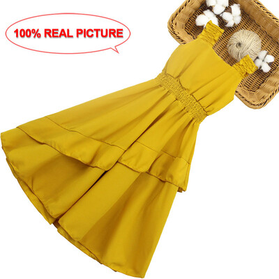 Kleit Tüdrukutele Ühevärviline Kleit Tüdrukutele Vabaaja stiilis Lastekleidid Tüdrukute suverõivad 6 8 10 12 14