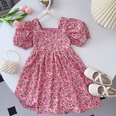 Bear Leader Uued suvekleidid Tüdrukutele Solid Tüdrukute Kleidid Moodsad Lastekleidid Laste Kostüümid Tüdrukutele Lilletüdrukute kleidid