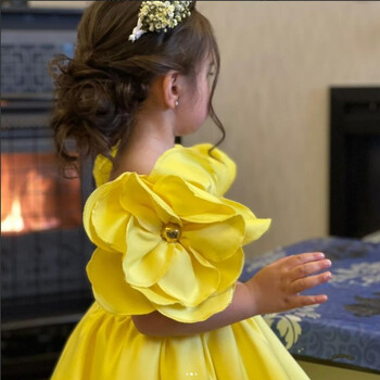 New Fashion Flowers Girls Dress 1st Year Birthday Party Baby Baptism For Girls Princess Christmas Στολή Βρεφικά Vestidos