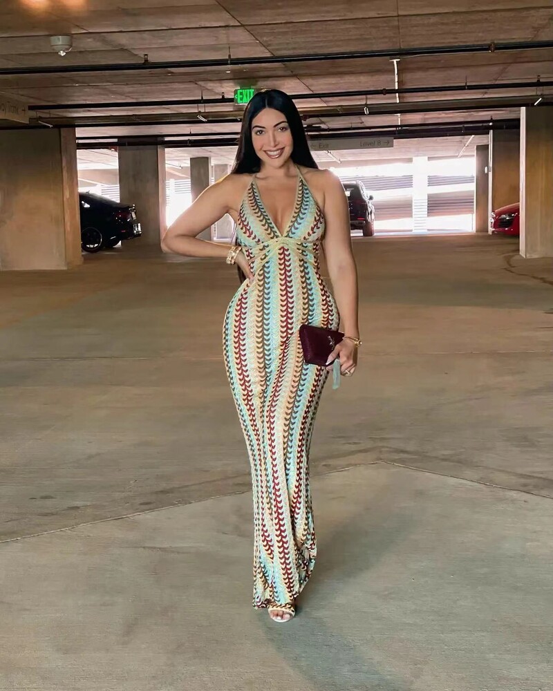 Sügavad V-kaelusega päitsetega kleidid naistele Kõrge vöökohaga varrukateta seljata seksikad Vestidos 2024. aasta uute naiste peopuhkuse rannakleidid