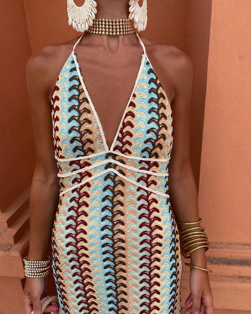 Sügavad V-kaelusega päitsetega kleidid naistele Kõrge vöökohaga varrukateta seljata seksikad Vestidos 2024. aasta uute naiste peopuhkuse rannakleidid