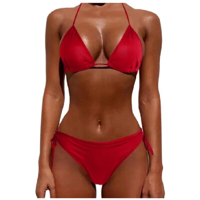 2tk/komplekt Naiste suvised rannabikiinid naiste ujumisriided Three Point Sexy Swimwsuit Mugav aluspesu hingav pehme pesu uus