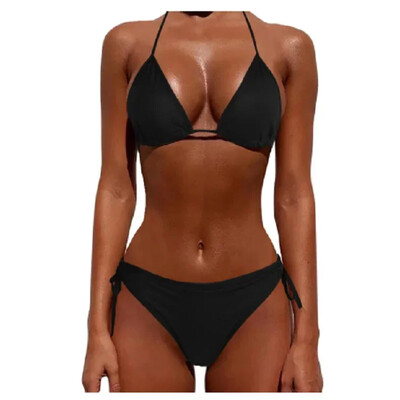 2tk/komplekt Naiste suvised rannabikiinid naiste ujumisriided Three Point Sexy Swimwsuit Mugav aluspesu hingav pehme pesu uus