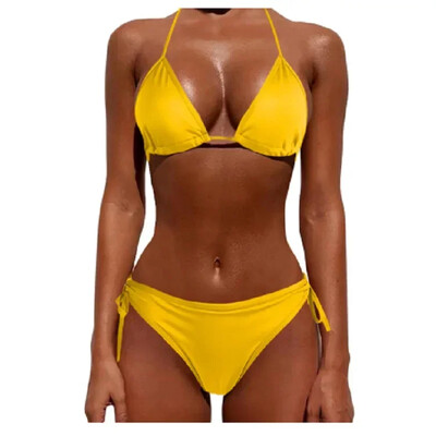 2tk/komplekt Naiste suvised rannabikiinid naiste ujumisriided Three Point Sexy Swimwsuit Mugav aluspesu hingav pehme pesu uus