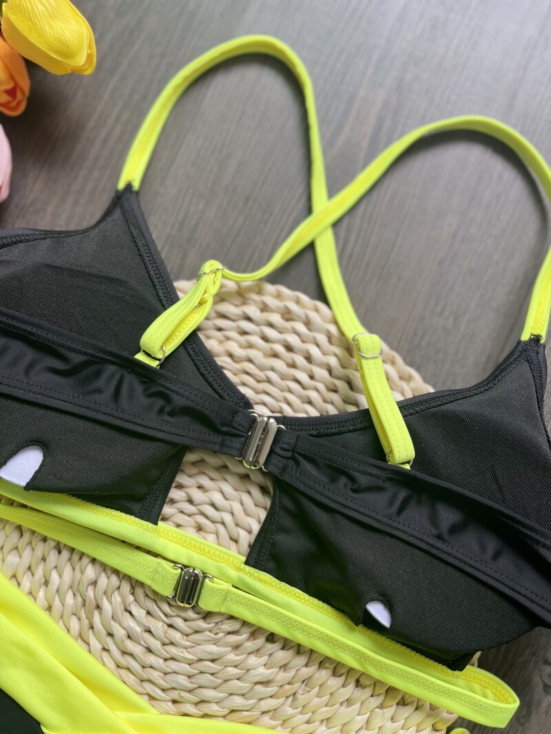 RUOTONSEPT Seksi jednobojni bikini set, ženski kupaći kostim, dvodijelni trokutasti kupaći kostim s tangama, kupaći kostim Brazilian Biquinis