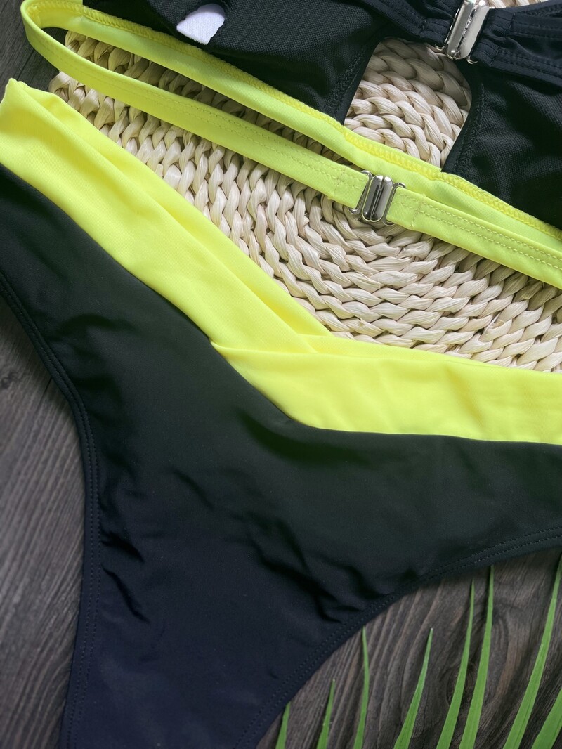 RUOTONSEPT Seksi jednobojni bikini set, ženski kupaći kostim, dvodijelni trokutasti kupaći kostim s tangama, kupaći kostim Brazilian Biquinis