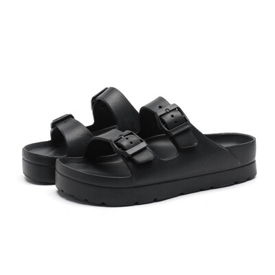 2024 Summer New Slippers Γυναικείες παντόφλες Word φορώντας σανδάλια χοντρή σόλα έξω Αύξηση ύψους γυναικών