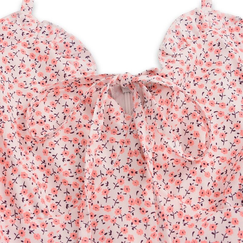 Rochie de vară pentru femei, sexy, cu decolteu în V, cu suspensie florală, rochie cu bretele spaghetti, ocazională, fără mâneci, rochie cu dantelă.