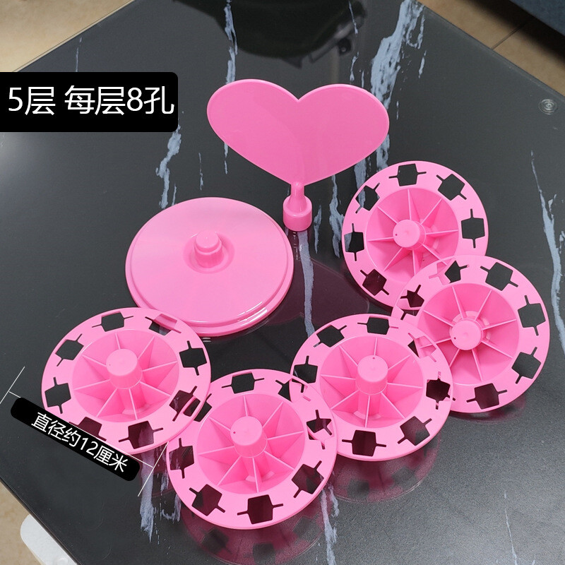 5 slojeva Stalak za lizalice s 40 rupa Stalak za vjetrenjače Stalak za slikanje šećerom Stalak s velikim rupama Stalak za rođendanski stol Stalak za lizalice