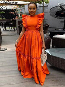 Wmstar kleidid naistele Elegantsed varrukatega, soliidne vabaaja pidulik kleit, uus suveriiete hulgimüük 2024.