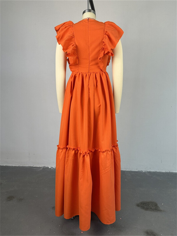 Wmstar kleidid naistele Elegantsed varrukatega, soliidne vabaaja pidulik kleit, uus suveriiete hulgimüük 2024.