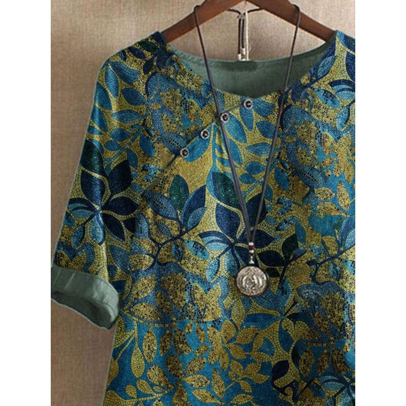 2024 transfrontalier noi îmbrăcăminte de vară pentru femei tricouri retro cu mânecă scurtă din bumbac și in pentru femei