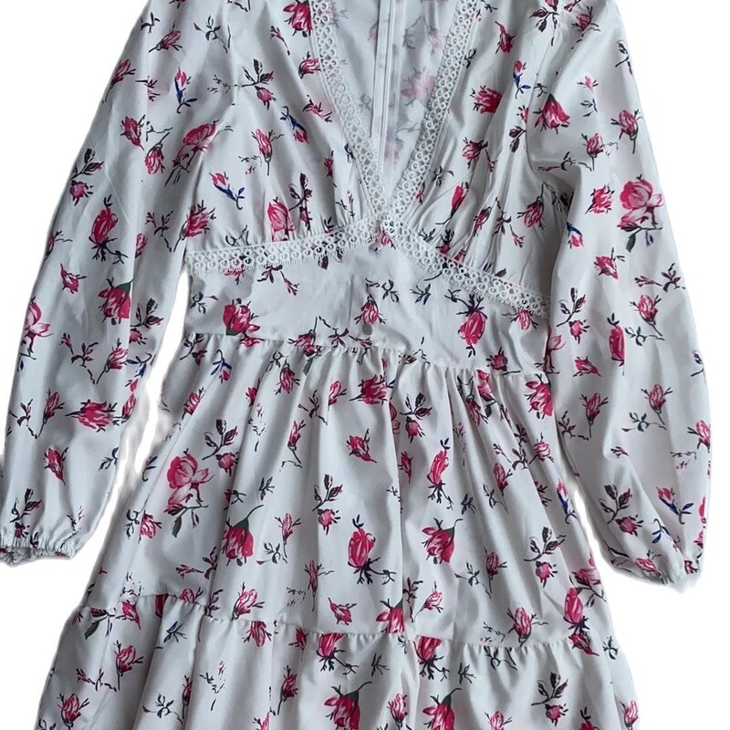 Moteriška laisvalaikio gėlėmis marginta mini suknelė nauja madinga, jauki, ilgomis rankovėmis, aukštu V formos liemeniu, A linijos suknelės paplūdimio atostogoms, mielos vestidos