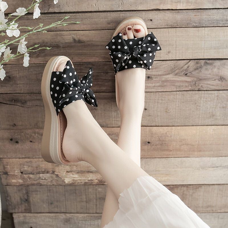 Sandale Cipele na petu za žene Bijele ženske papuče Vanjske klizače s mašnom Ljetna rasprodaja Ležerne neklizajuće Vip vodootporne