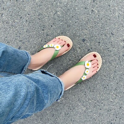 Γυναικεία Παντόφλες Λουλούδια Σανδάλια Σαπουνάδες στην παραλία Γυναικεία παπούτσια Flip Slides Φτηνές Δωρεάν αποστολή 2024 Luxury Liquidation Sale
