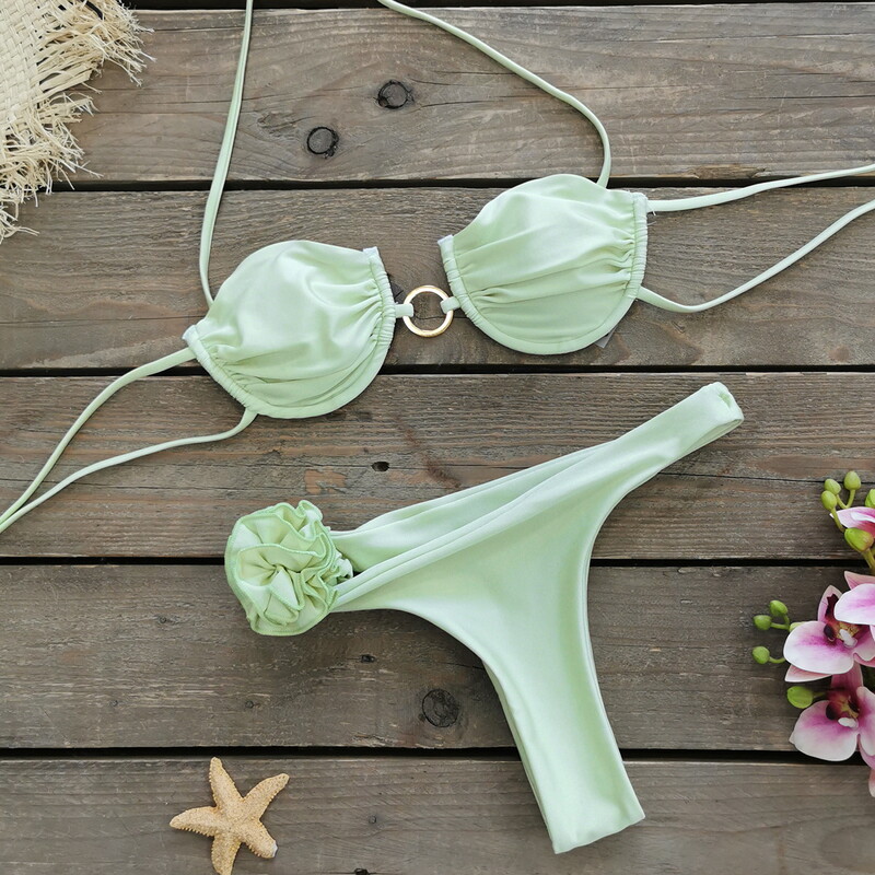 2024. aasta seksikad Brasiilia bikiinikomplektid Stringid ujumistrikoo Naiste ujumisriided Mikrobikiinid Naiste rannariided Tugevad G-stringiga vannikostüümid Bandeau