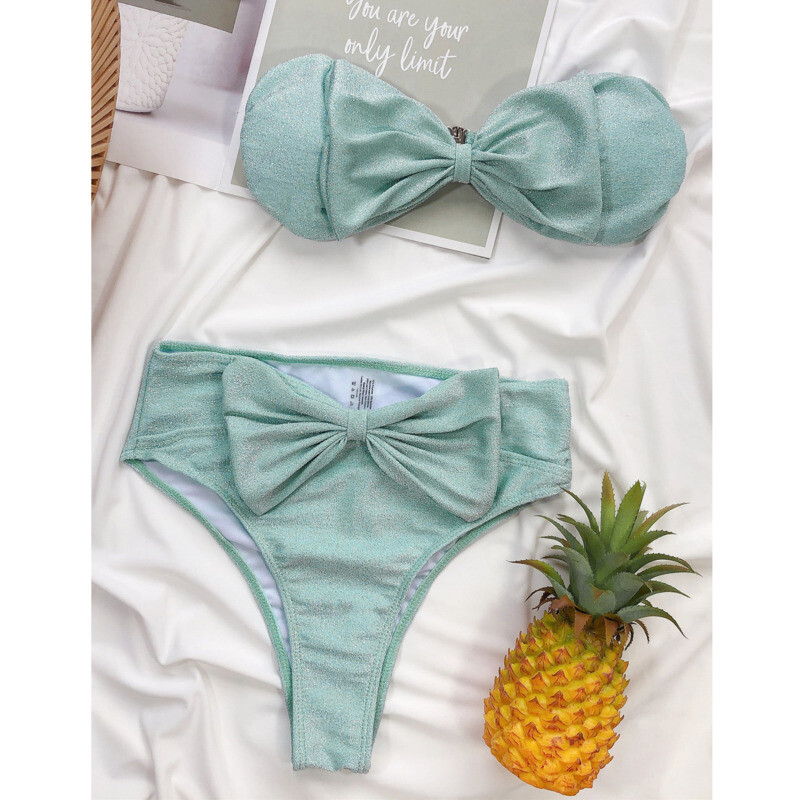 Seksi bikini s leptir mašnom 2024 Ženski kupaći kostimi Ženski kupaći kostimi Kupaći kostimi Brazilski bikini za djevojčice Odjeća za kupanje