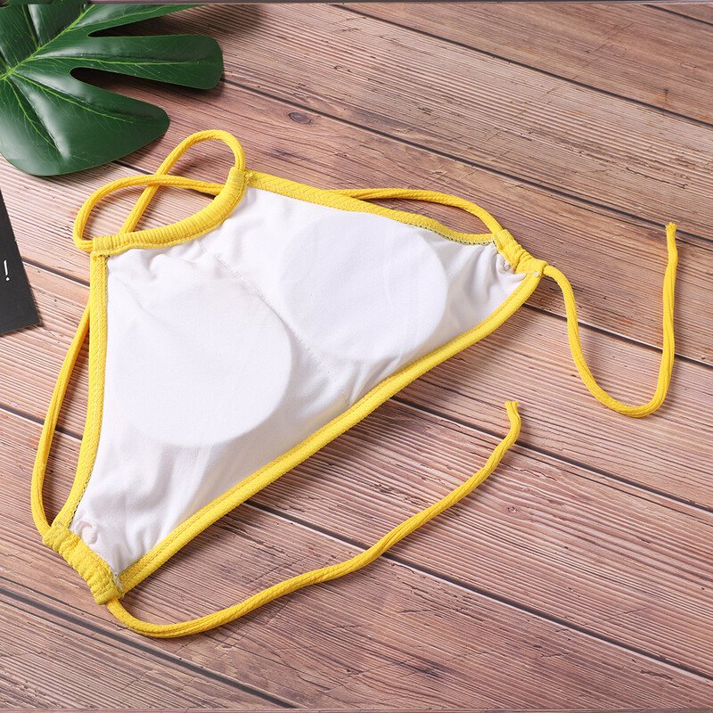 Bikiinid 2020 Seksikad naiste ujumisriided Bikiinid Push Up ujumistrikoo soliidne rannariietus ujumiskostüüm stringid bikiini bikiinikomplekt