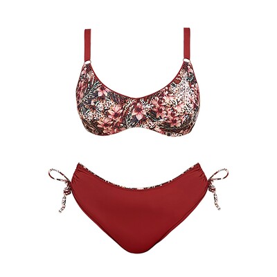 Vintage Γυναικεία Split Μαγιό ψηλόμεσο κάτω μέρος Καλοκαιρινό μαγιό Γυναικεία Two Pieces μαγιό купальник