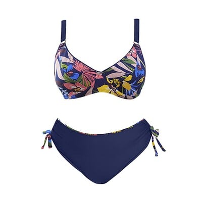 Vintage Γυναικεία Split Μαγιό ψηλόμεσο κάτω μέρος Καλοκαιρινό μαγιό Γυναικεία Two Pieces μαγιό купальник