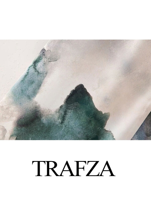 TRAFZA uus suvine naiste moekas lipsuga värvitud siidist satiinkleit, šikk ümmarguse kaelusega, paaritu ümbrislõhikuga, naiste lukuga Midiseelik