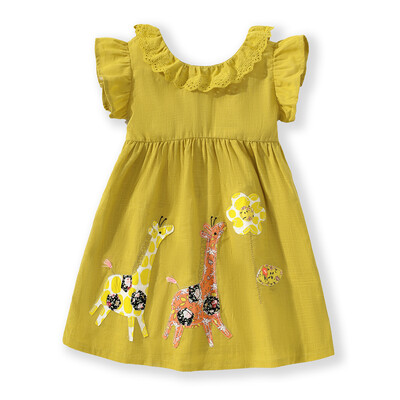 Little maven Ljetne haljine za djevojčice Animal Giraffe Baby Girls Party Dress Elegant za djecu Elegantne haljine za djevojčice Haljine za plažu