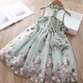 Tüdrukute kleit Suveriided Hanfu mood Laste Vintage võrklõngast kleit Lastele Tüdrukute kleidid koolipulmadeks 12-aastastele lastele