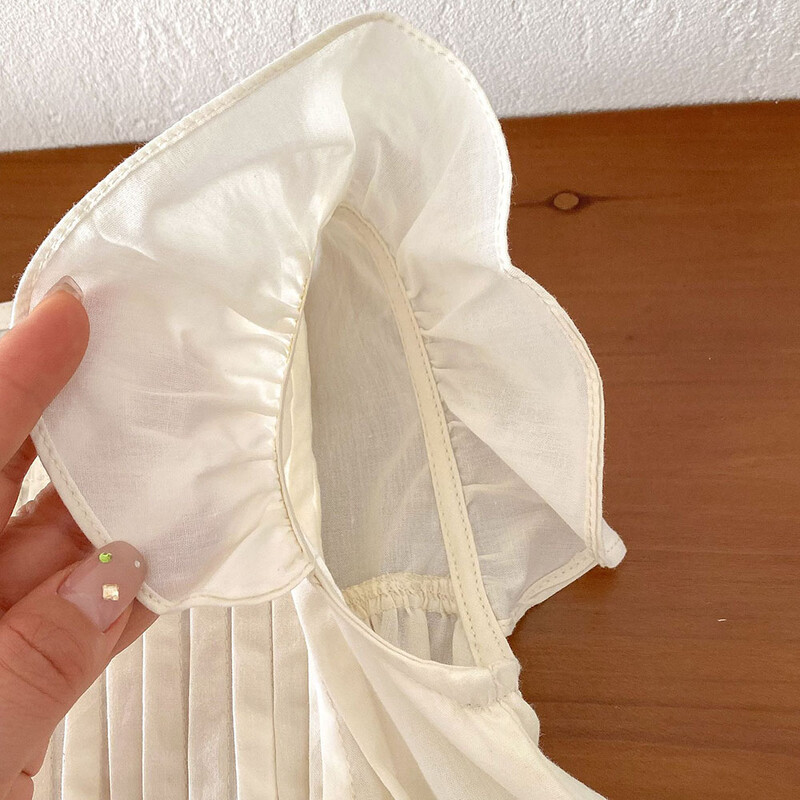 MILANCEL 2024 Rochie de vara pentru fete Rochie cu volane pentru fete 0-5 ani plisate pentru copii Rochii pentru fete