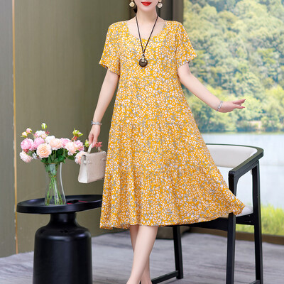 Νέο φόρεμα Γυναικείο Summer Sundress 2023 Casual κοντομάνικο φόρεμα Vestidos Γυναικεία ρόμπα O-neck Oversized Bohemian φορέματα