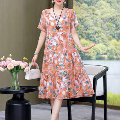 Νέο φόρεμα Γυναικείο Summer Sundress 2023 Casual κοντομάνικο φόρεμα Vestidos Γυναικεία ρόμπα O-neck Oversized Bohemian φορέματα
