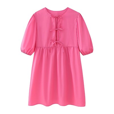 Tangada 2024 suvine naiste leopardimustriline minikleit, lühikeste varrukatega naiste kleit CE043